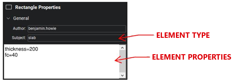 Bluebeam Markup Properties Bluebeam Property Dialog