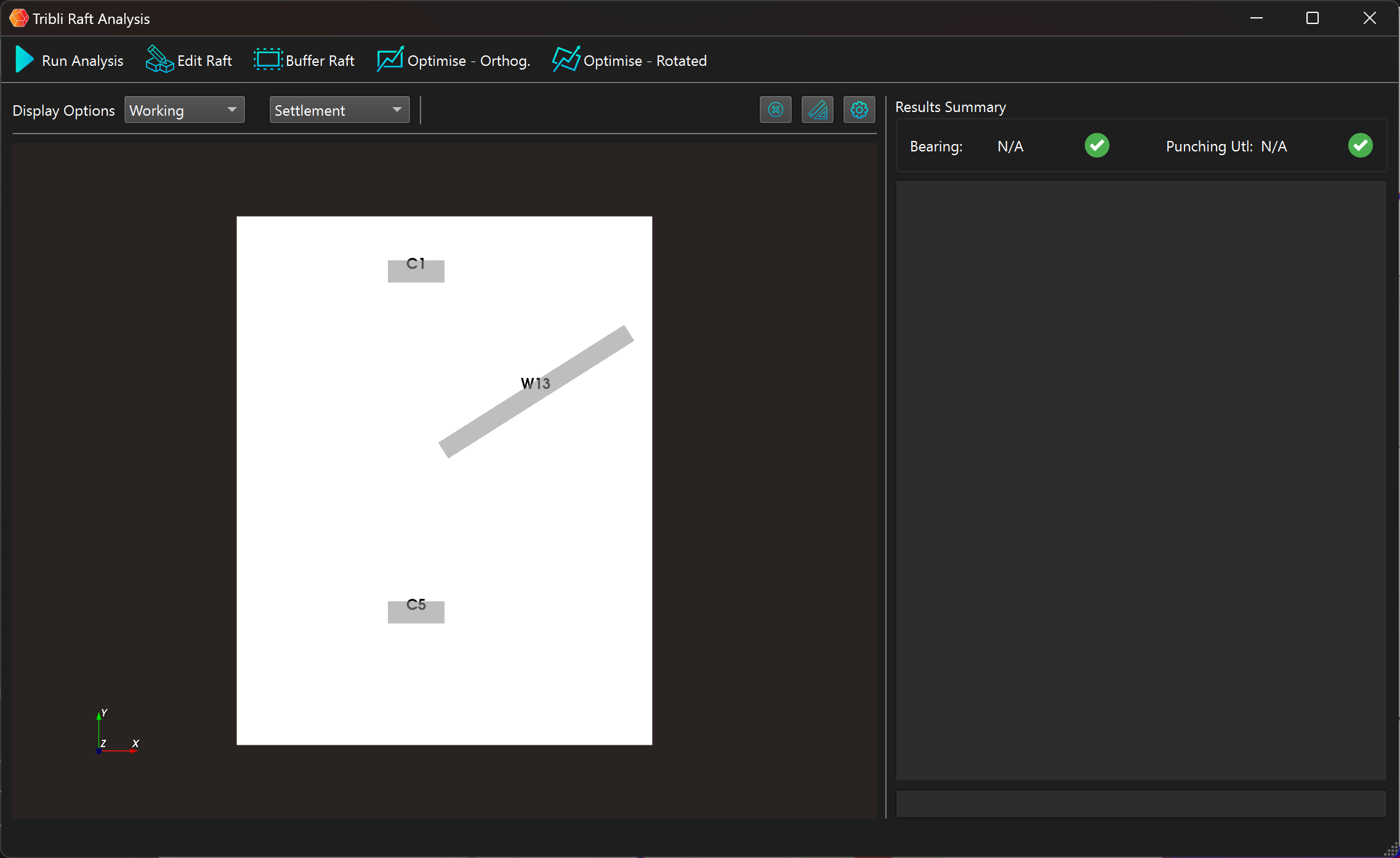 Raft Analysis Dialog Raft Analysis Dialog